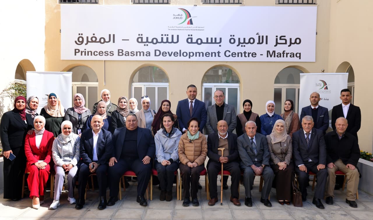 الأميرة بسمة بنت طلال تطلع على مبادرات شبابية في المفرق